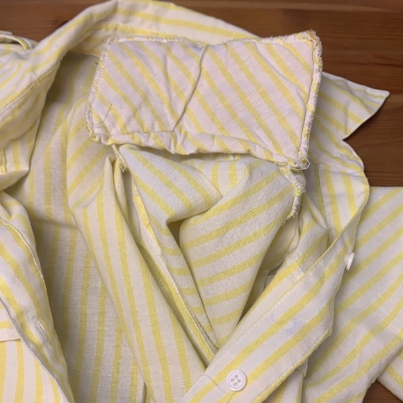 McNally Vintage Summer Fit & Flare Dress, White w Yellow Stripes - Picture 11 of 14